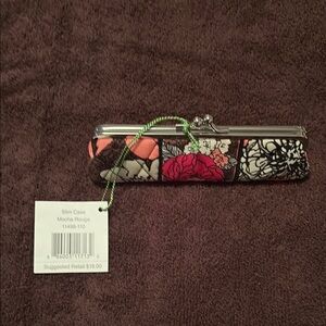 Vera Bradley Floral Slim Case with Silver Clasp.